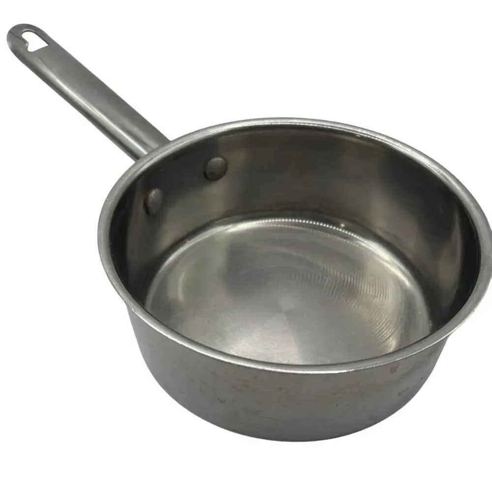 Wolfgang Puck Stainless 3-Pc Pan Set — 2Qt, 1.5Qt Café, 8” Sauté (No Lids)